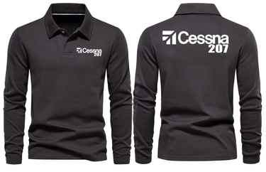 CESSNA 207 LONG SLEEVE POLO